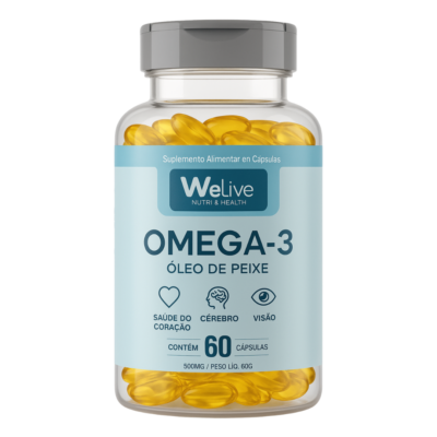 Ômega 3 - suplemento WE LIVE de ácidos graxos EPA e DHA