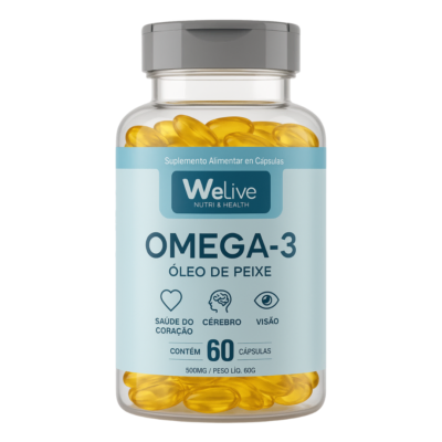 Ômega 3 - suplemento WE LIVE de ácidos graxos EPA e DHA