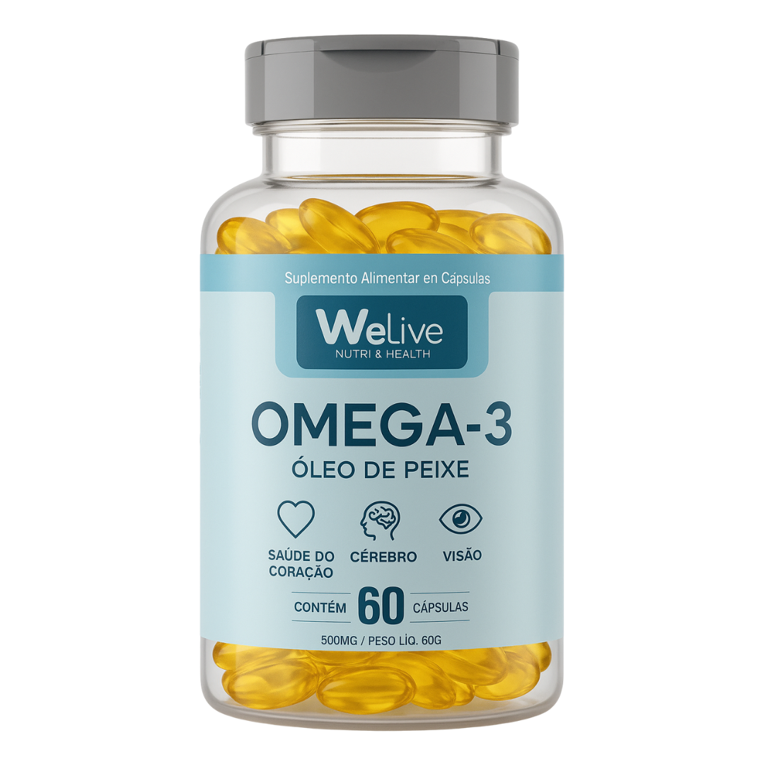 Ômega 3 - suplemento WE LIVE de ácidos graxos EPA e DHA